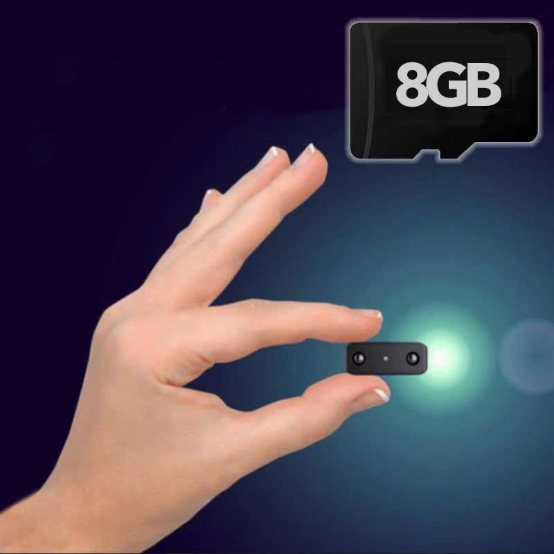 Mini 1080p-valvontakamera yönäöllä ja sisäänrakennetulla mikrofonilla