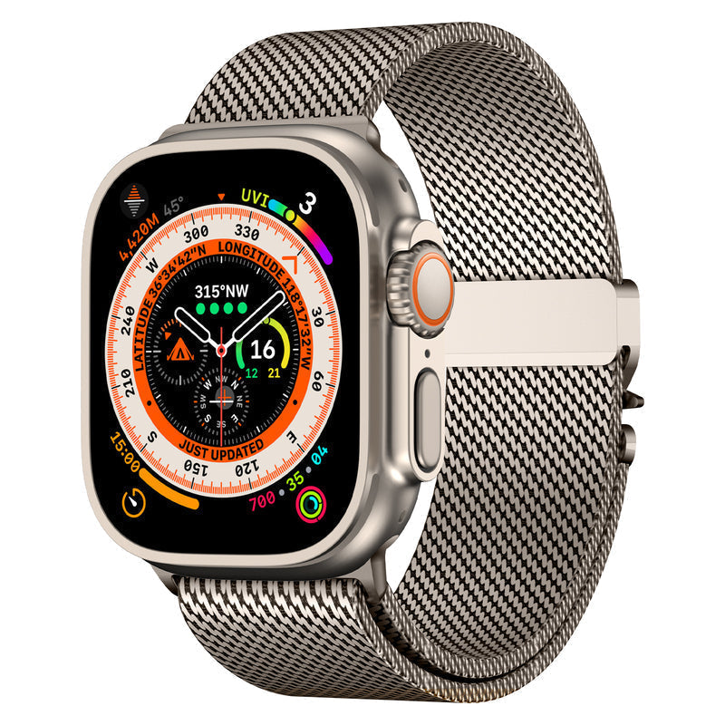 Milanese Loop Apple Watch -ranneke, Arden ruostumattomasta teräksestä valmistettu verkkohihna