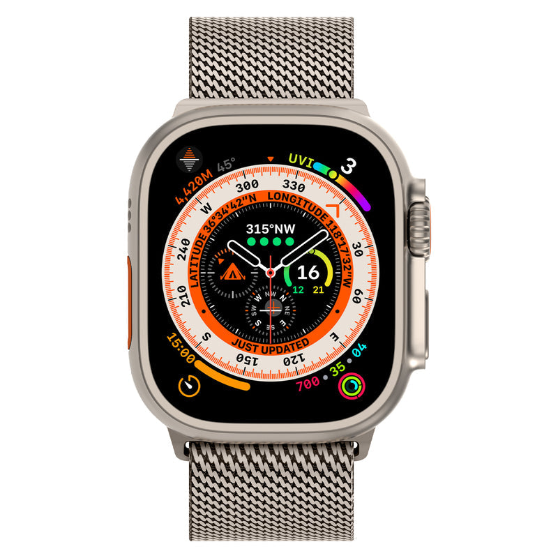 Milanese Loop Apple Watch -ranneke, Arden ruostumattomasta teräksestä valmistettu verkkohihna