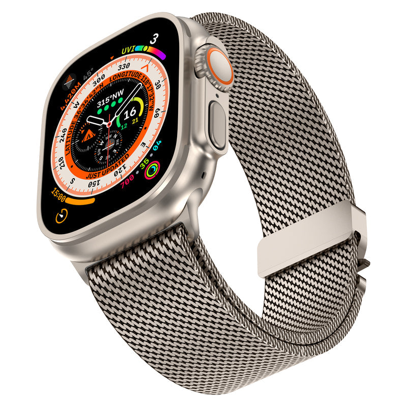 Milanese Loop Apple Watch -ranneke, Arden ruostumattomasta teräksestä valmistettu verkkohihna