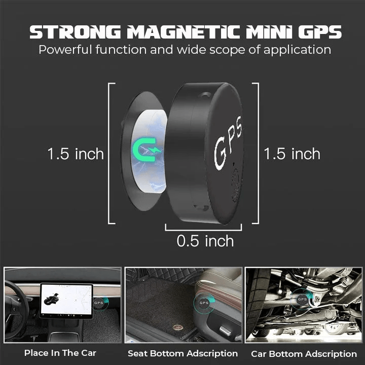Mini magnetisk Bluetooth anti-tab enhed til realtids-sporing - Fioriscas