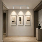 Slim Black Track Lighting With Adjustable Cylinder Heads For Accent And Task Lighting