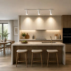 Slim Black Track Lighting With Adjustable Cylinder Heads For Accent And Task Lighting