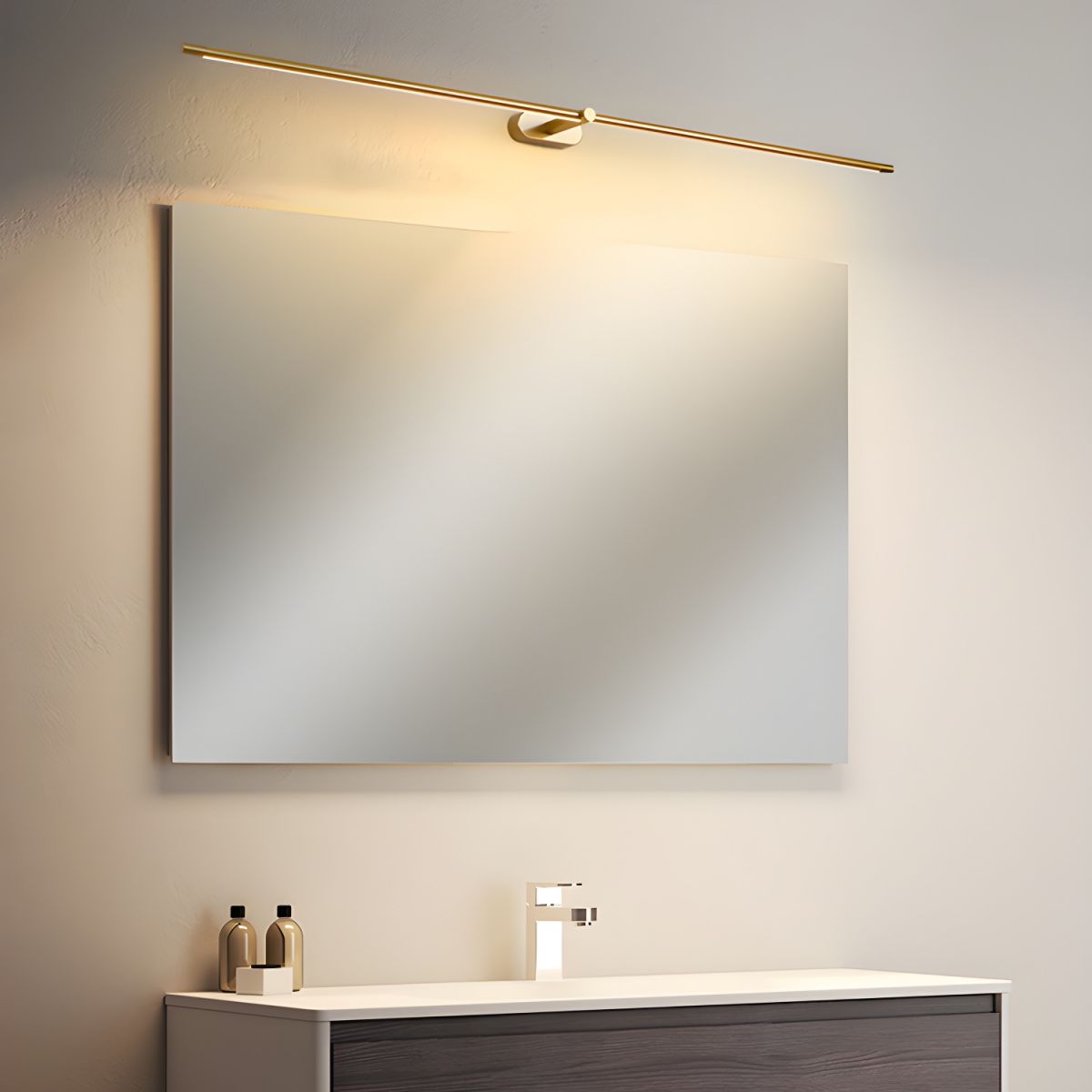 AstraLume genopladelig væglampe med berøringsstyring og lineært design