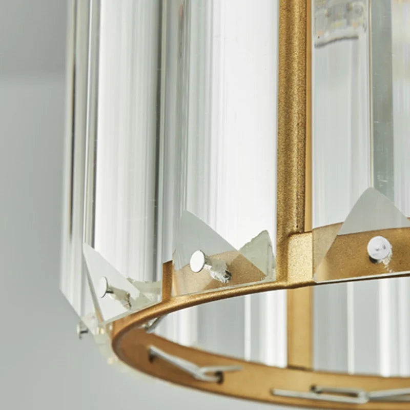 Luminora K9-krystalpendel med rund eller firkantet ramme