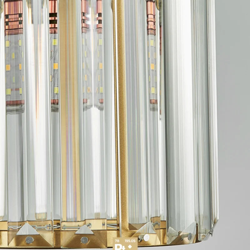 Luminora K9-krystalpendel med rund eller firkantet ramme