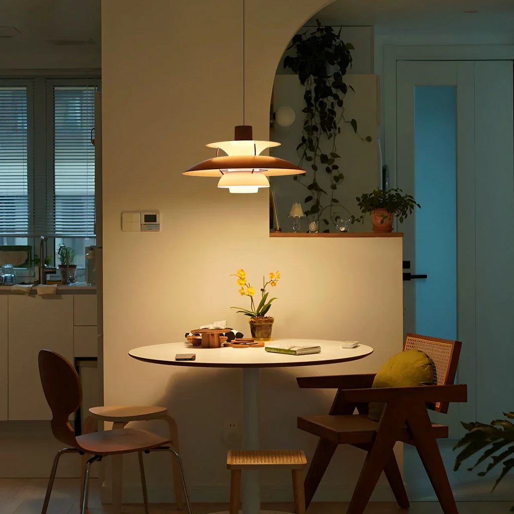 Aurora Layered Pendant Light For Soft Glare Free Ambient Illumination