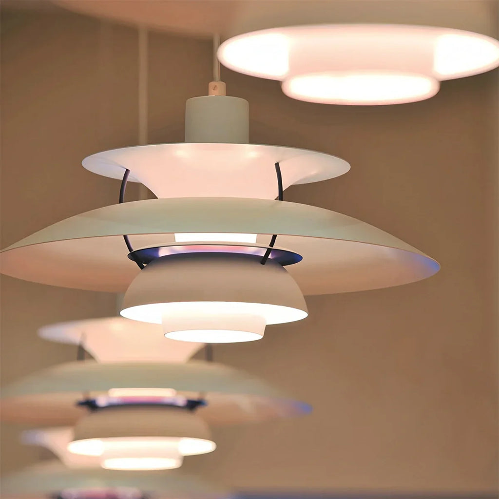 Aurora Layered Pendant Light For Soft Glare Free Ambient Illumination