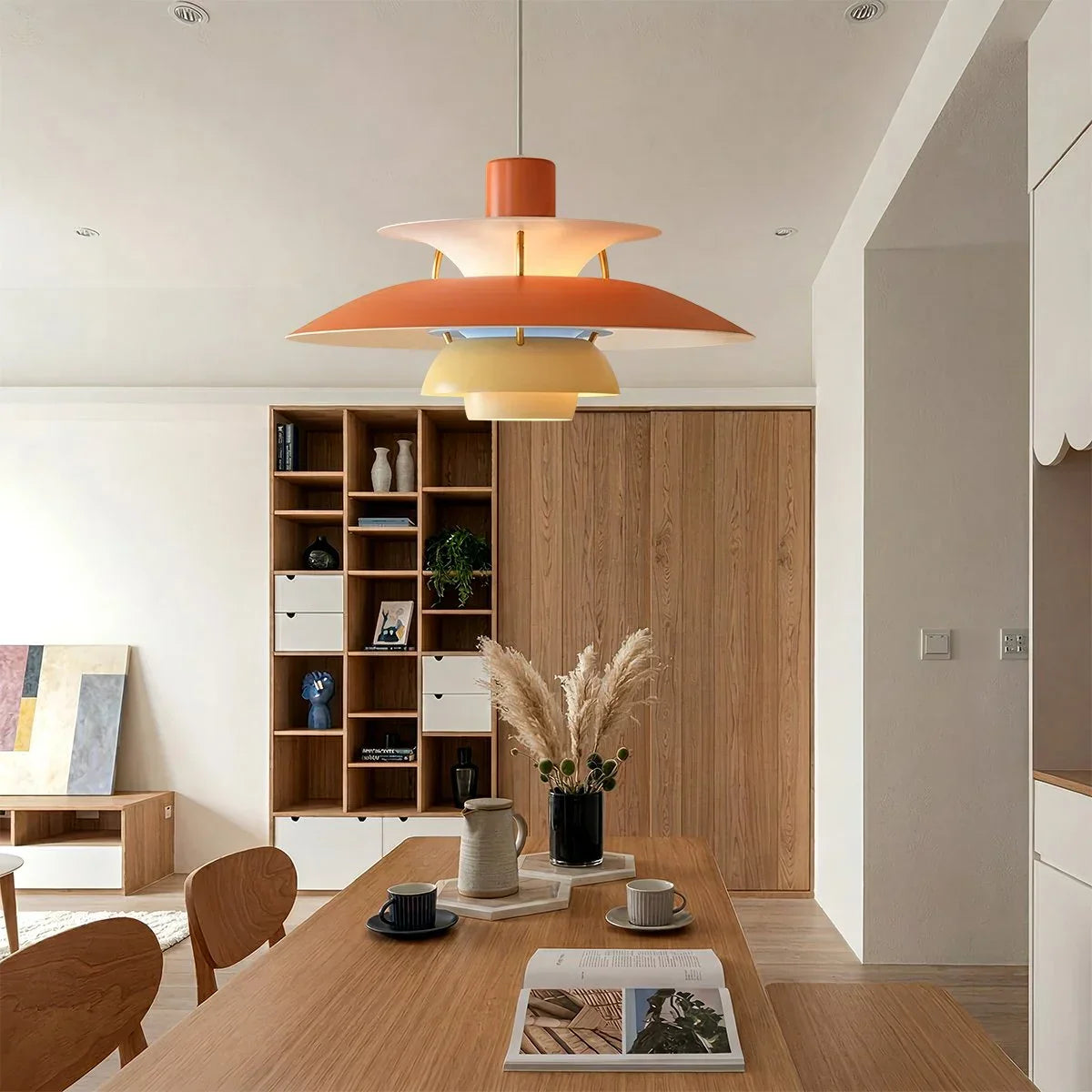 Aurora Layered Pendant Light For Soft Glare Free Ambient Illumination