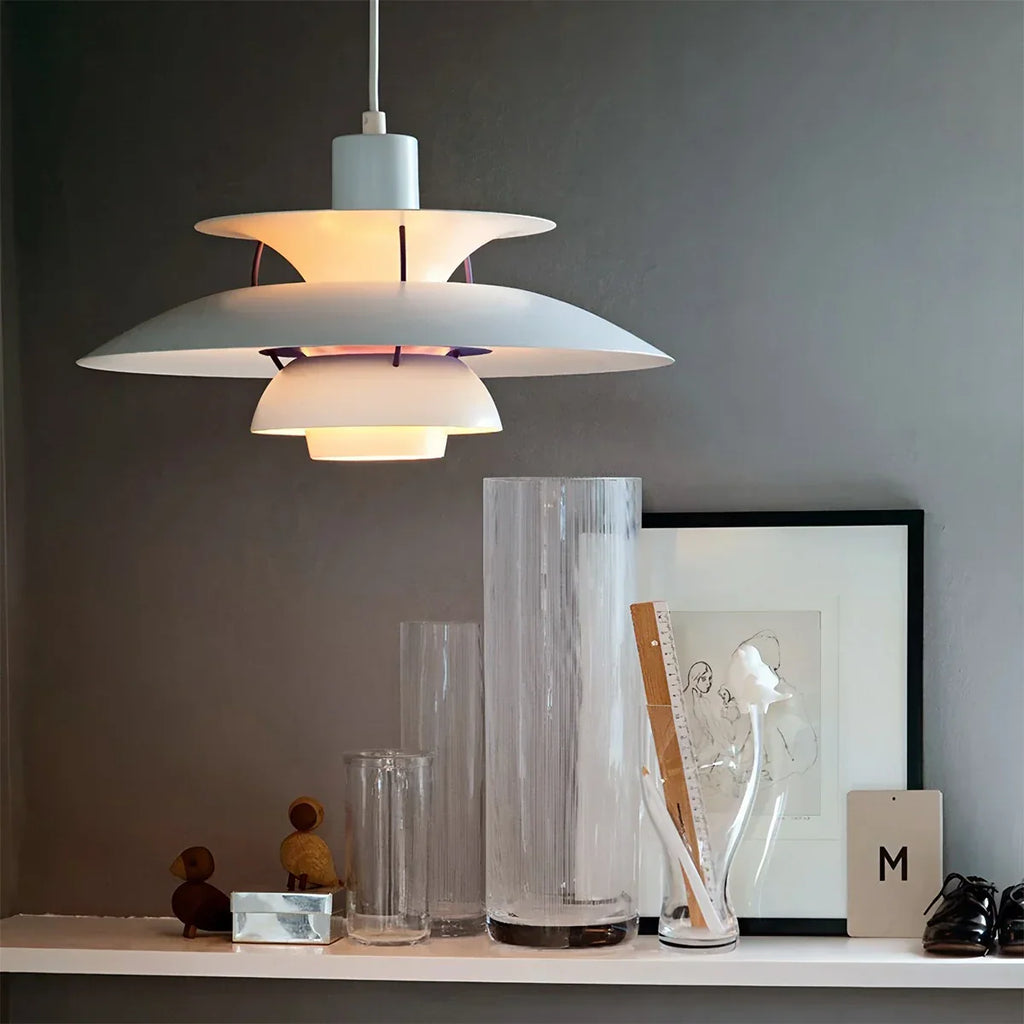 Aurora Layered Pendant Light For Soft Glare Free Ambient Illumination
