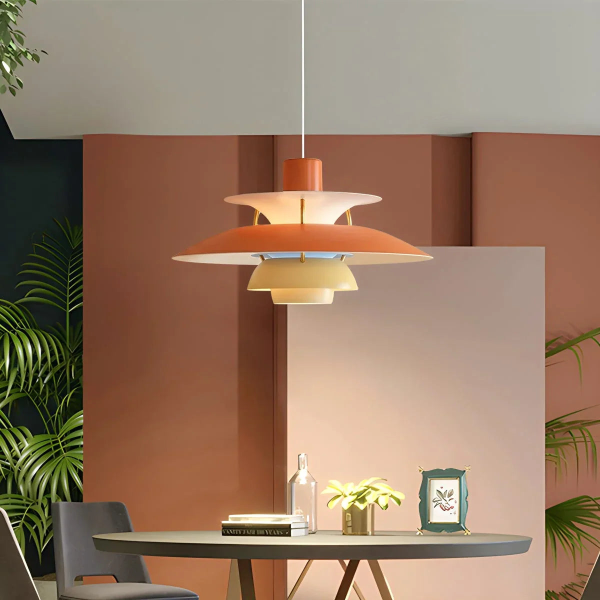 Aurora Layered Pendant Light For Soft Glare Free Ambient Illumination