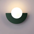 Applique da parete LED semicircolare NovaArc, stile nordico, cinque finiture