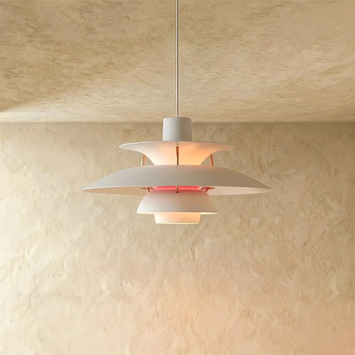 Aurora Layered Pendant Light For Soft Glare Free Ambient Illumination