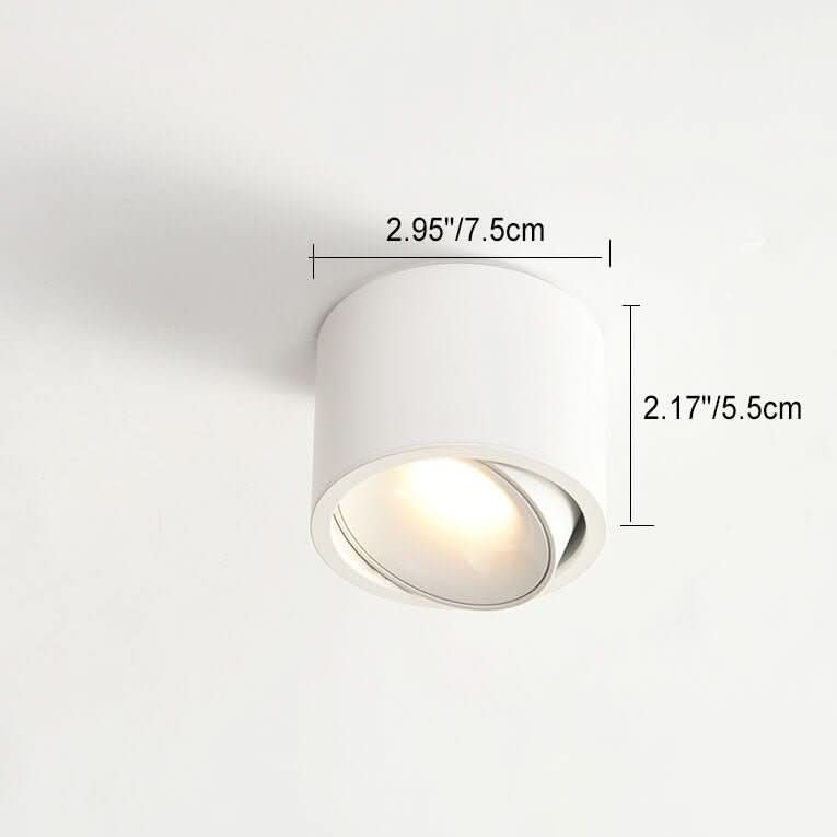 Minimalistische Deckenleuchte mit verstellbarem Lichtspot - Fioriscas