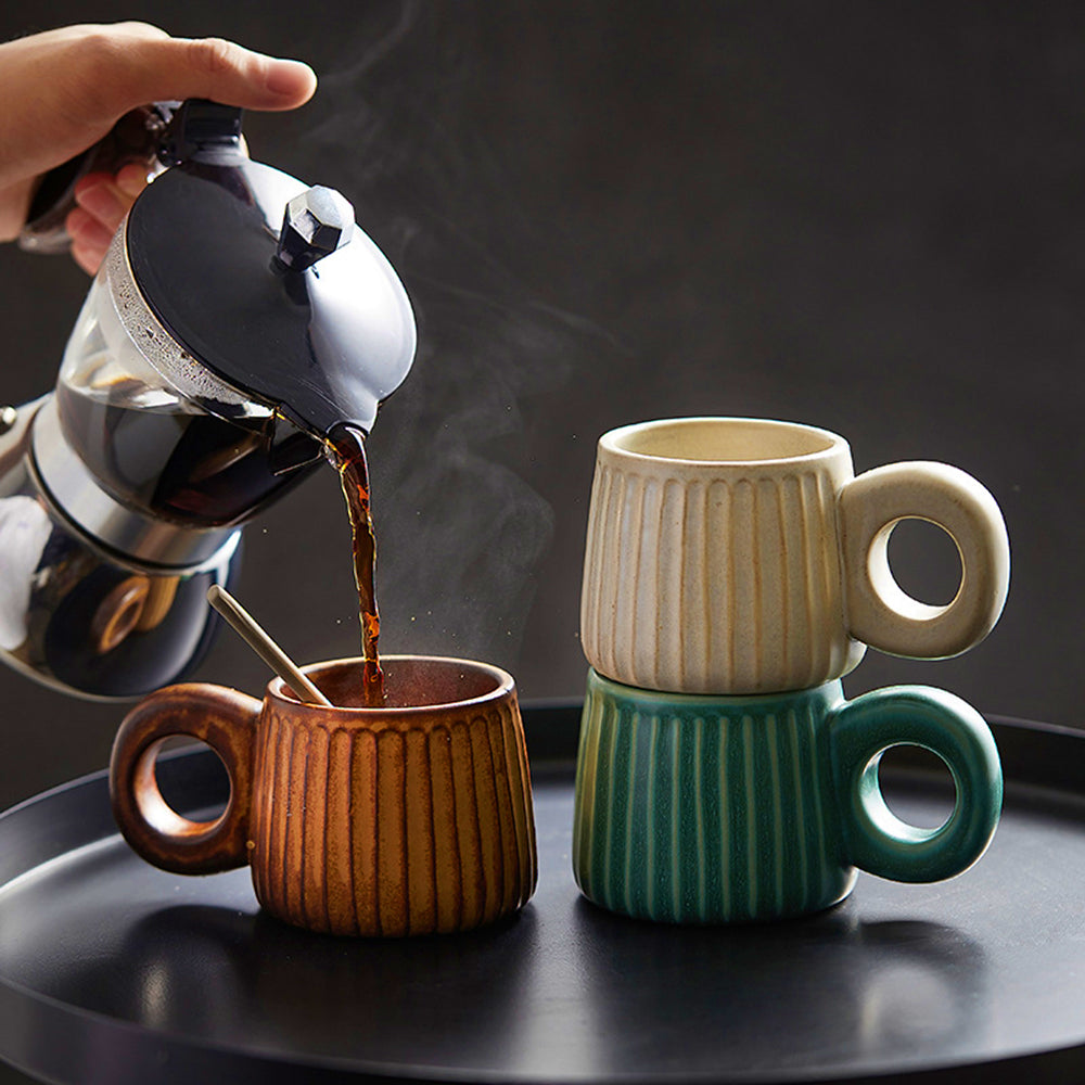 Handcrafted Ceramic Mug For Coffee And Tea, Caldera Rustic Stoneware