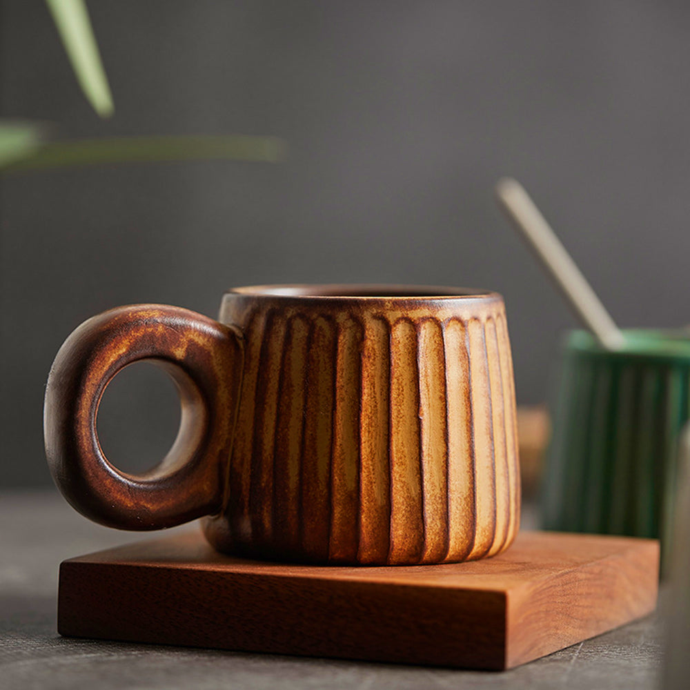 Handcrafted Ceramic Mug For Coffee And Tea, Caldera Rustic Stoneware