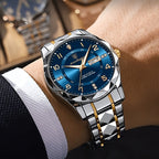 Titan-Chronographenuhr mit Alarm, wasserdicht, für Herren