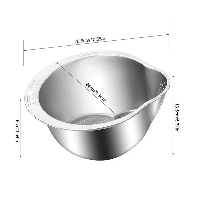 Stevige zeefkom voor efficiënt werk in de keuken - Fioriscas