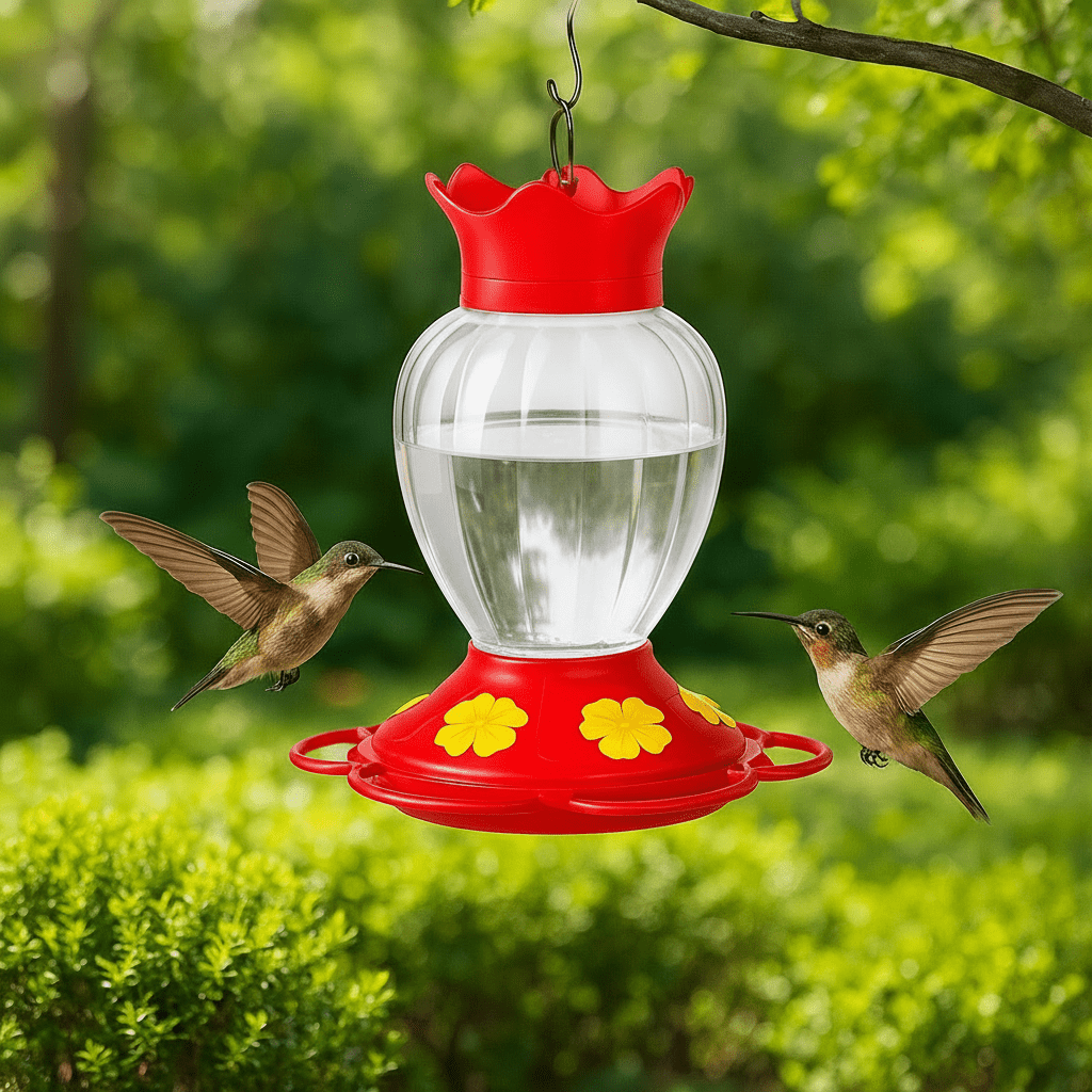 Kolibri vattenbehållare för utomhusbruk med myrskyddande vattenpool och enkel skötsel - Fioriscas