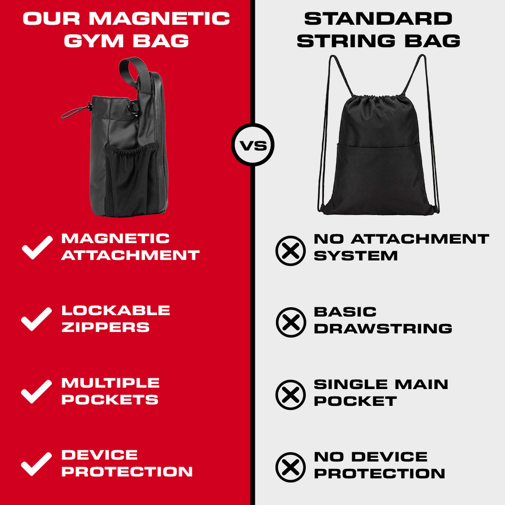QuantaLock Magnetic Gym Bag for Lockers, Racks and Benches