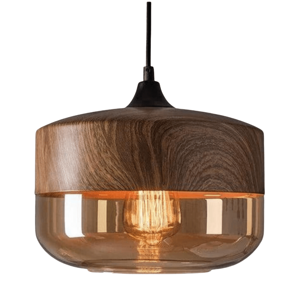 Lampada da soffitto in legno minimalista per interni moderni - Fioriscas