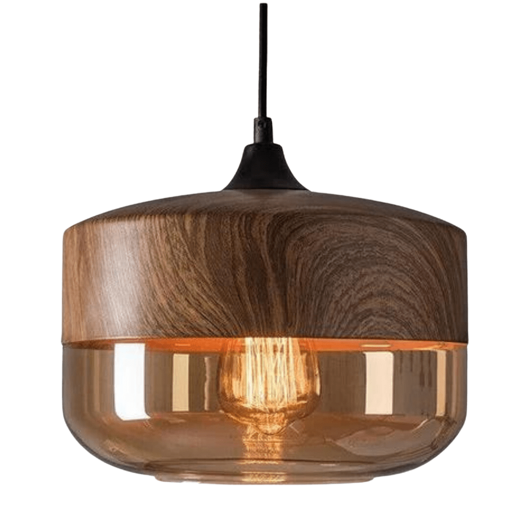 Lampada da soffitto in legno minimalista per interni moderni - Fioriscas