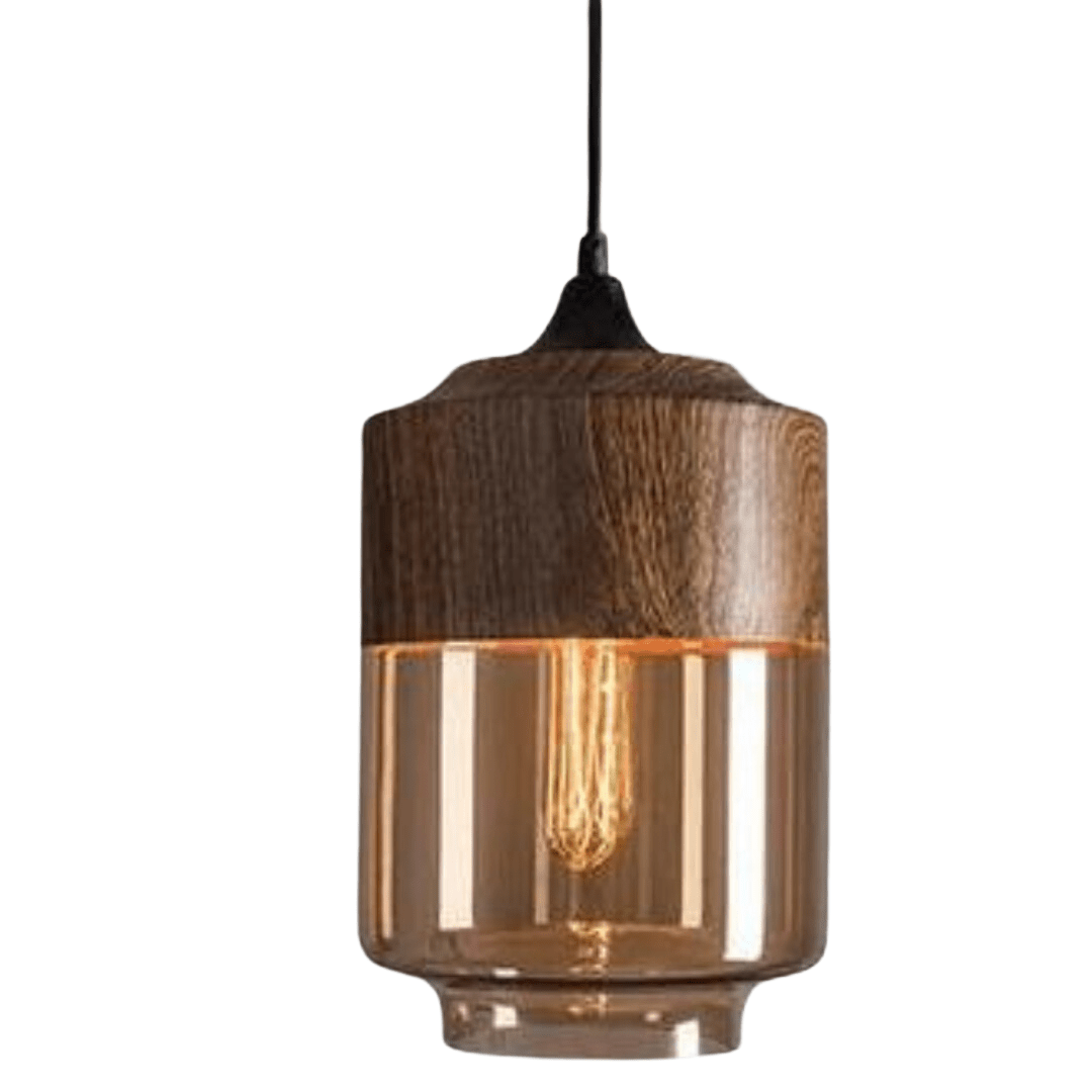 Lampada da soffitto in legno minimalista per interni moderni - Fioriscas