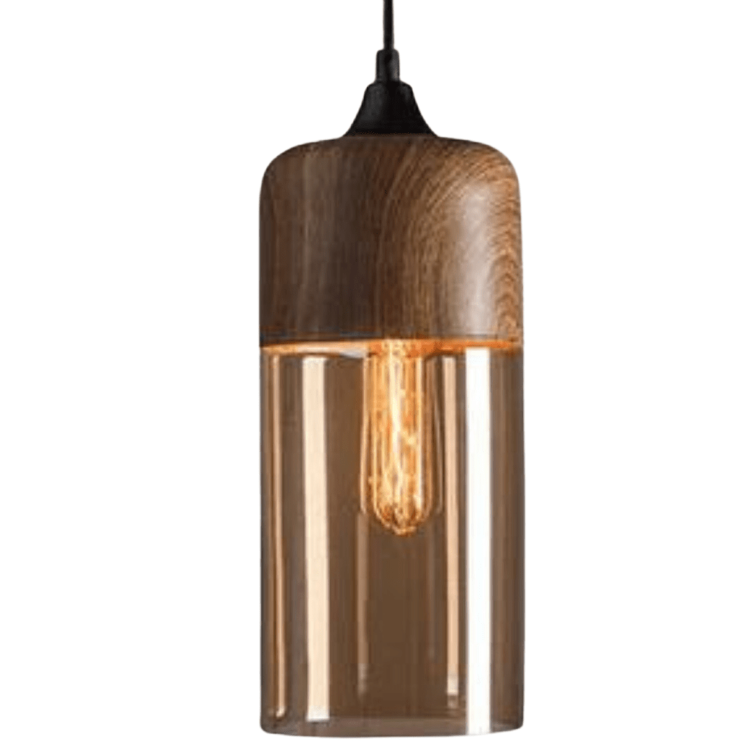 Lampada da soffitto in legno minimalista per interni moderni - Fioriscas