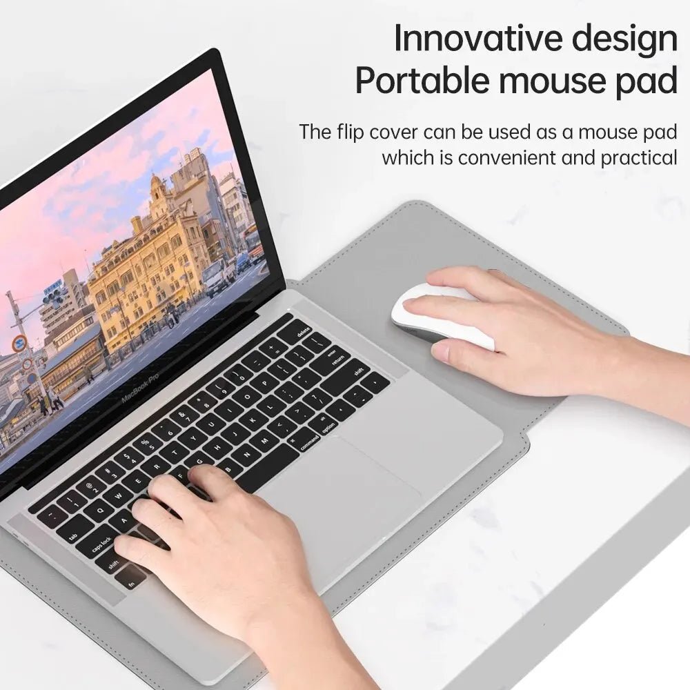 Elegáns PU laptop tok plüss belsővel a stílusos védelemért - Fioriscas
