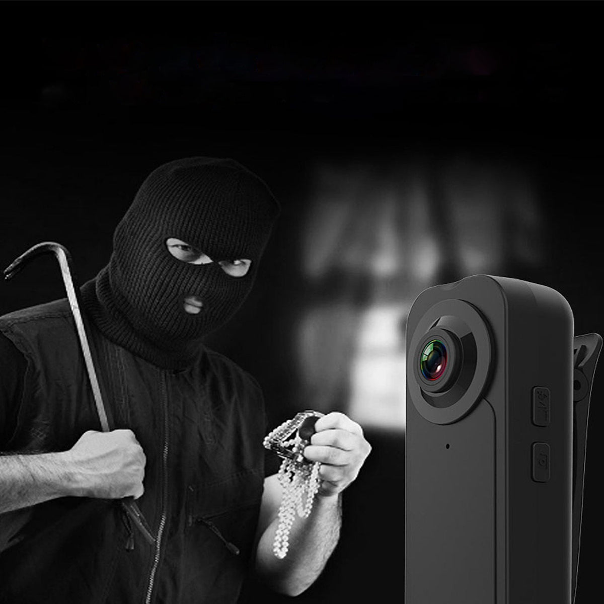 Compact 1080P Body Camera With Night Vision And Motion Detection Clip | Fioriscas