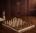 Chess Set, Solid Wood Tournament Board, Classic Hand-Carved Pieces