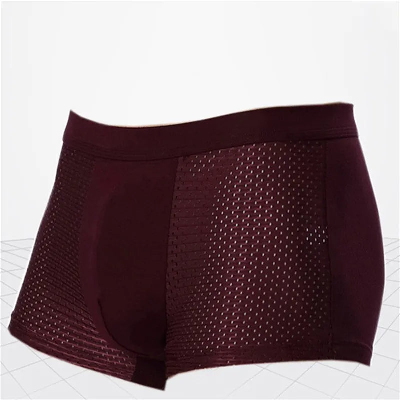 AzuriWeave Bamboo Boxer Shorts For Men, 4-Pack, Sizes M To 2XL