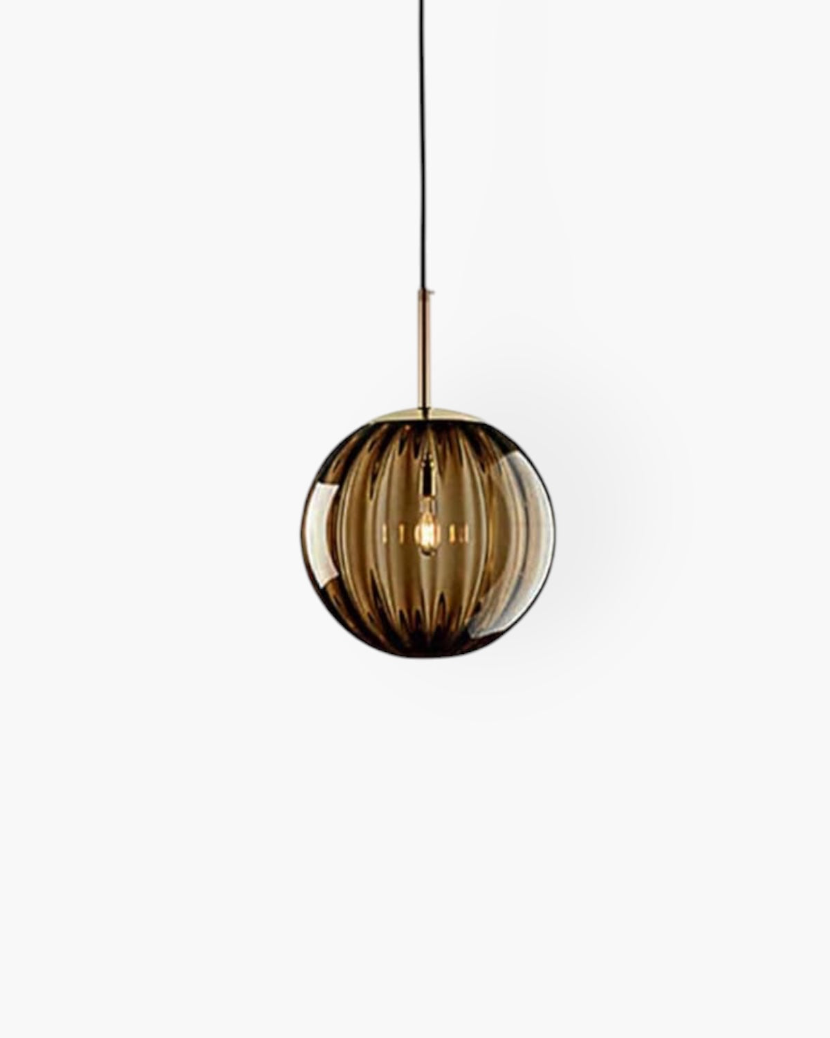 Lampada a sospensione VeraLux Vintage-Glow, vetro colorato, disponibile in sei colori