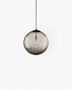 Lampada a sospensione VeraLux Vintage-Glow, vetro colorato, disponibile in sei colori