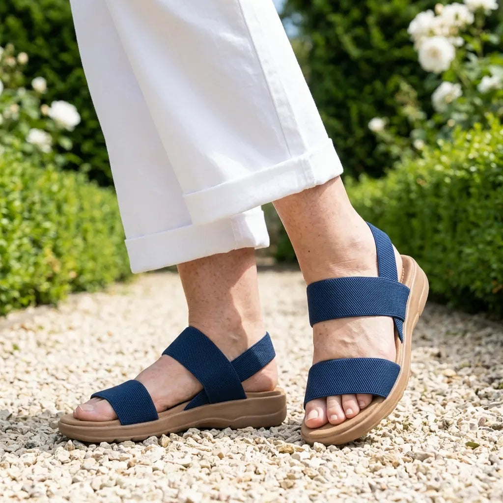 Sandalias elásticas – Ligeras y sin cordones para caminar y viajar | Fioriscas