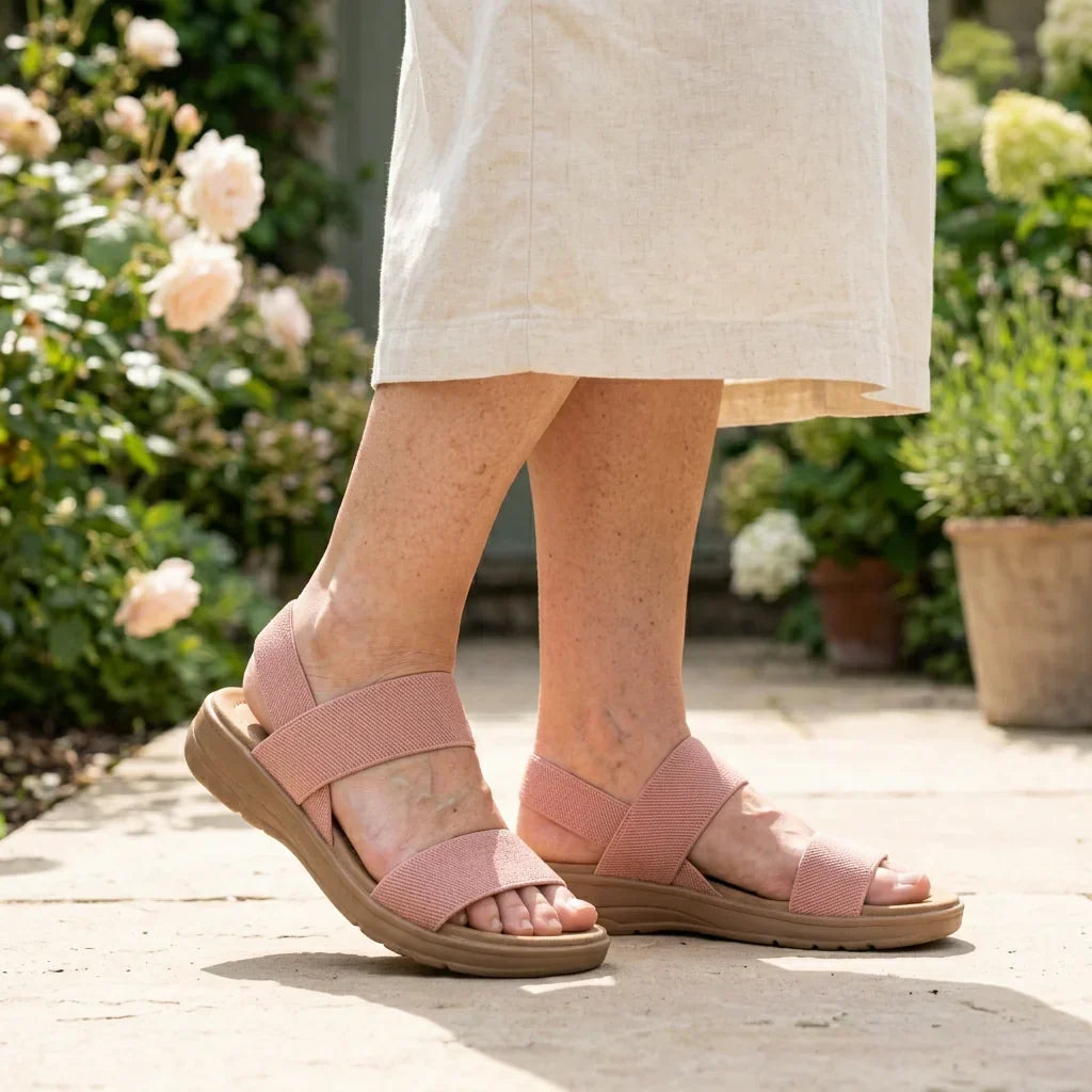 Sandalias elásticas – Ligeras y sin cordones para caminar y viajar | Fioriscas