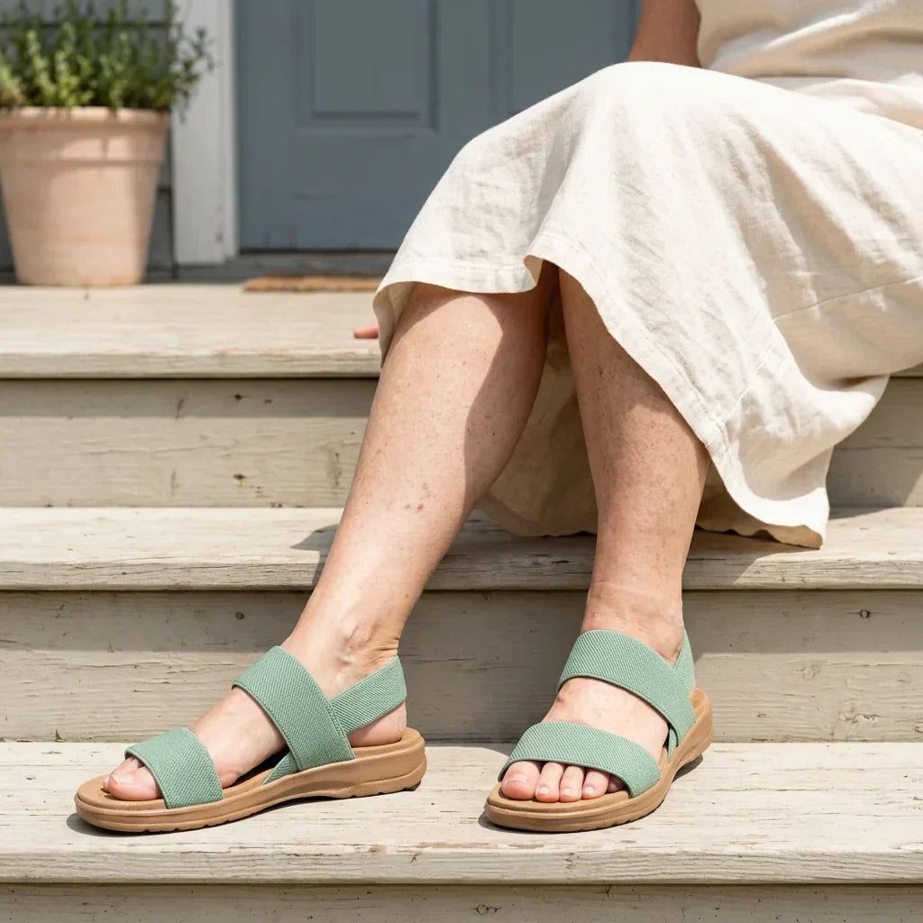 Sandalias elásticas – Ligeras y sin cordones para caminar y viajar | Fioriscas