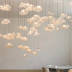 Lampada a sospensione NimbusGlow ispirata alle nuvole in vetro per interni moderni | Fioriscas