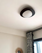 Plafondlamp Hout en Ovale Kap Minimalistisch Natuurlijk | Fioriscas