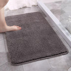 Alfombrilla de ducha de microfibra ultrasuave AquaNest, antideslizante y de secado rápido