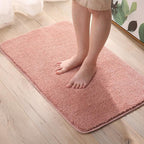 Alfombrilla de ducha de microfibra ultrasuave AquaNest, antideslizante y de secado rápido