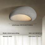Wabi-sabi-loftlampe med håndlavet metaldesign, Kairoa