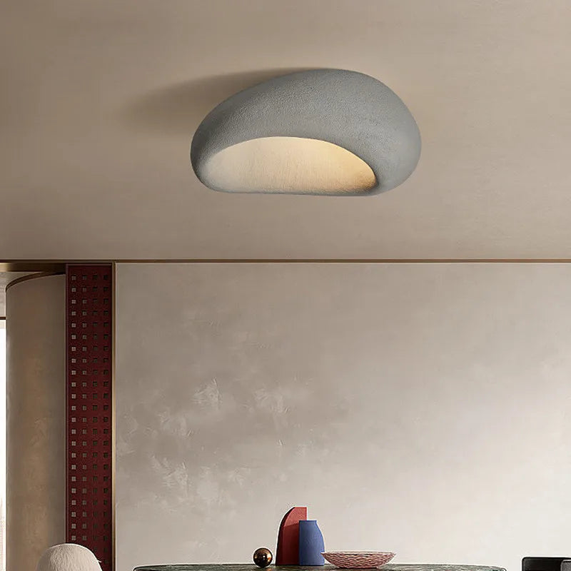 Wabi-sabi-loftlampe med håndlavet metaldesign, Kairoa