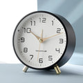 NyraVale Table Clock, Silent Sweep Movement, Scandinavian Style