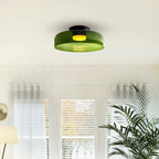 Håndlavet loftslampe i glas, Lumenweave nordisk design med flere niveauer