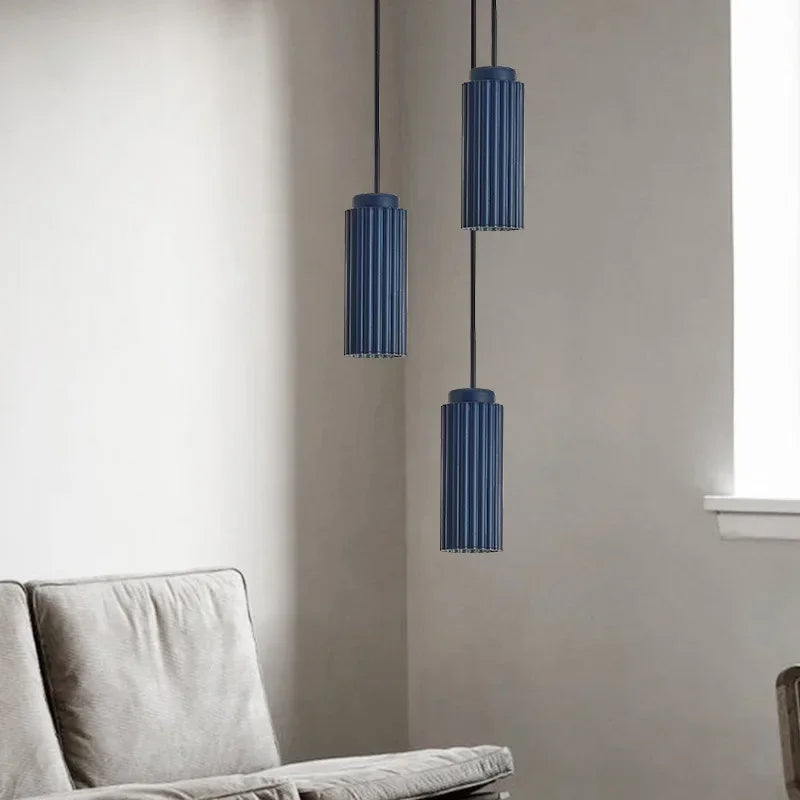 Geribbelde hanglamp voor keuken en eetkamer, Virello Nordic-plafondlamp