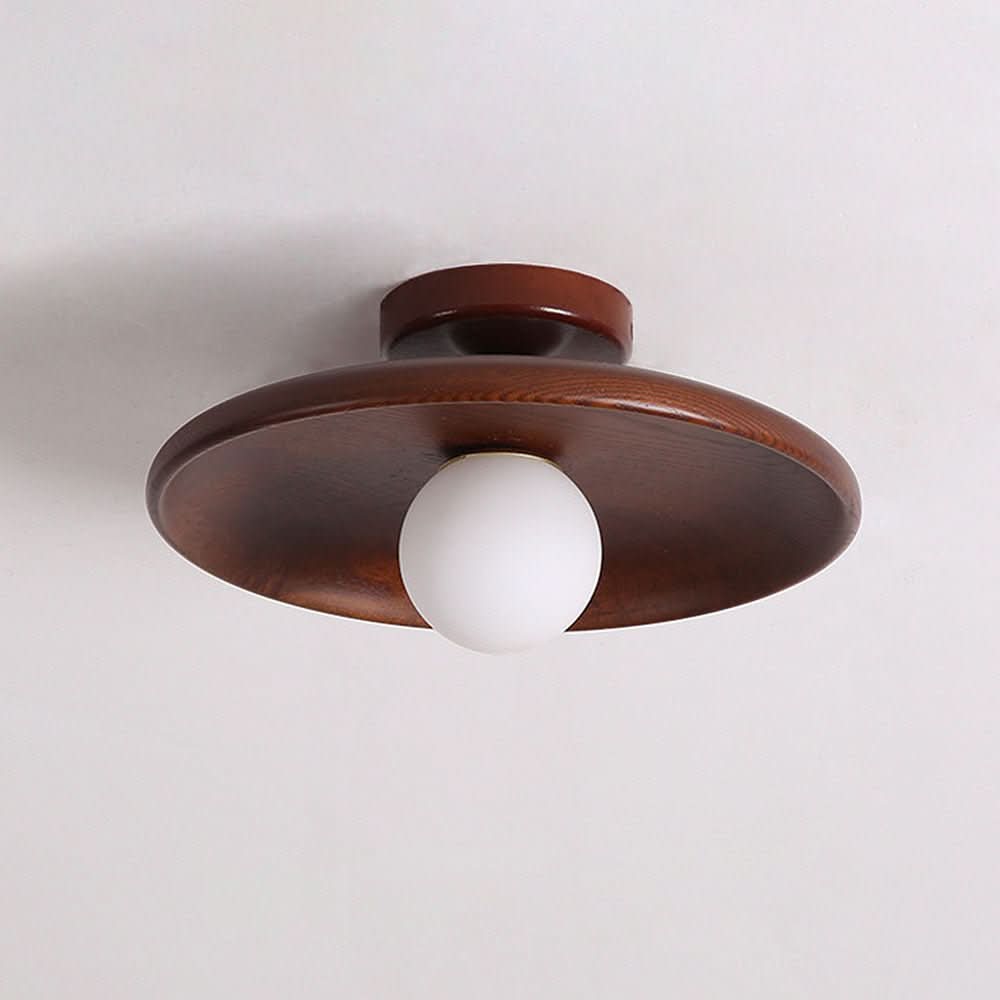Plafonnier aspect bois au style scandinave minimaliste - Fioriscas