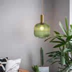 Nordic Fluted Glass Pendant Light for Kitchen Islands and Dining