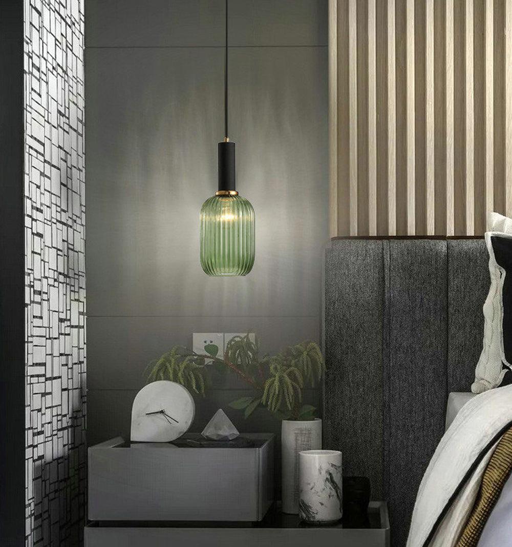Nordic Fluted Glass Pendant Light for Kitchen Islands and Dining