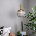 Nordic Fluted Glass Pendant Light for Kitchen Islands and Dining
